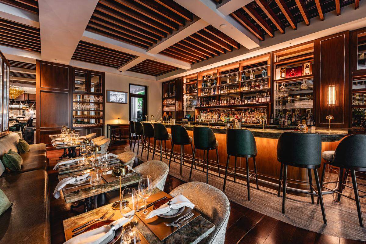 The bar at Daniel’s Miami, which offers a less expensive menu featuring burgers, French dip and more (you can order from the main menu if you want).