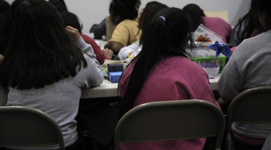 Inside the Homestead shelter for unaccompanied minors