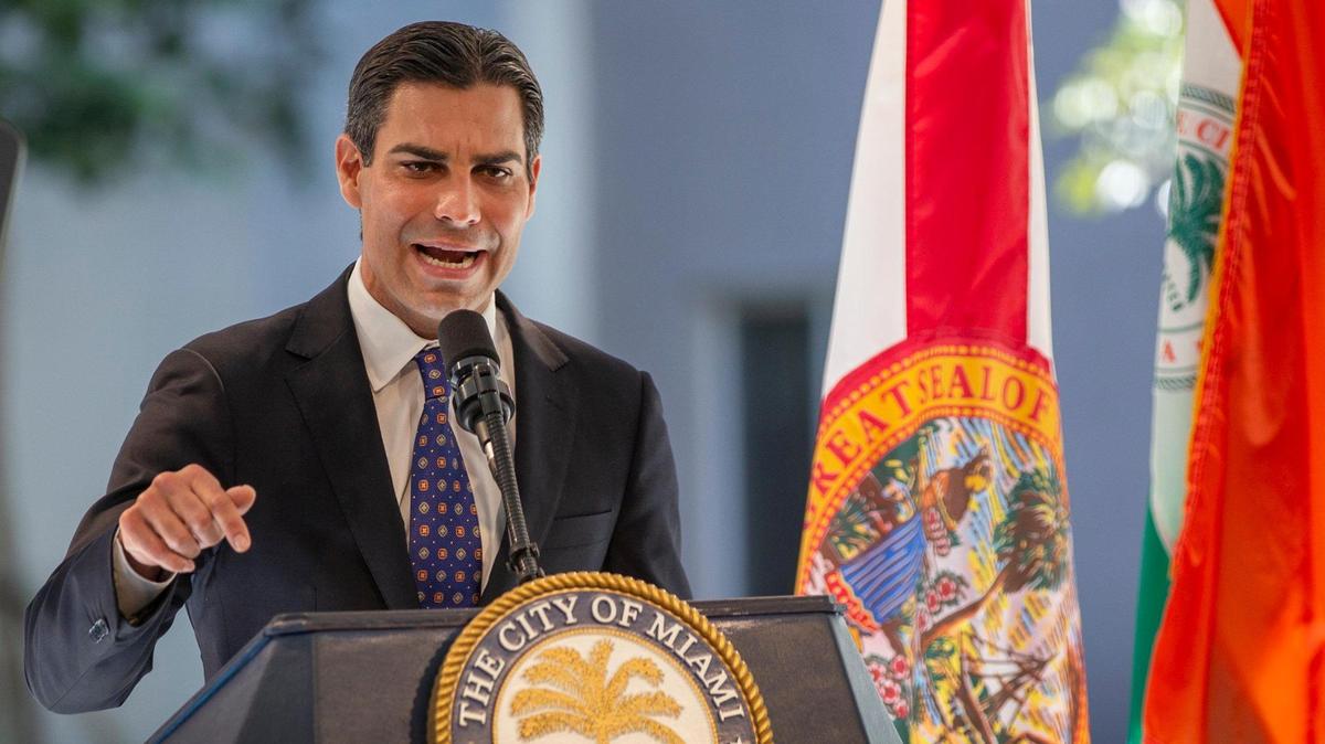 ORIGINAL: Miami Mayor Francis Suarez seen at Smathers Plaza on Jan. 26, 2021.