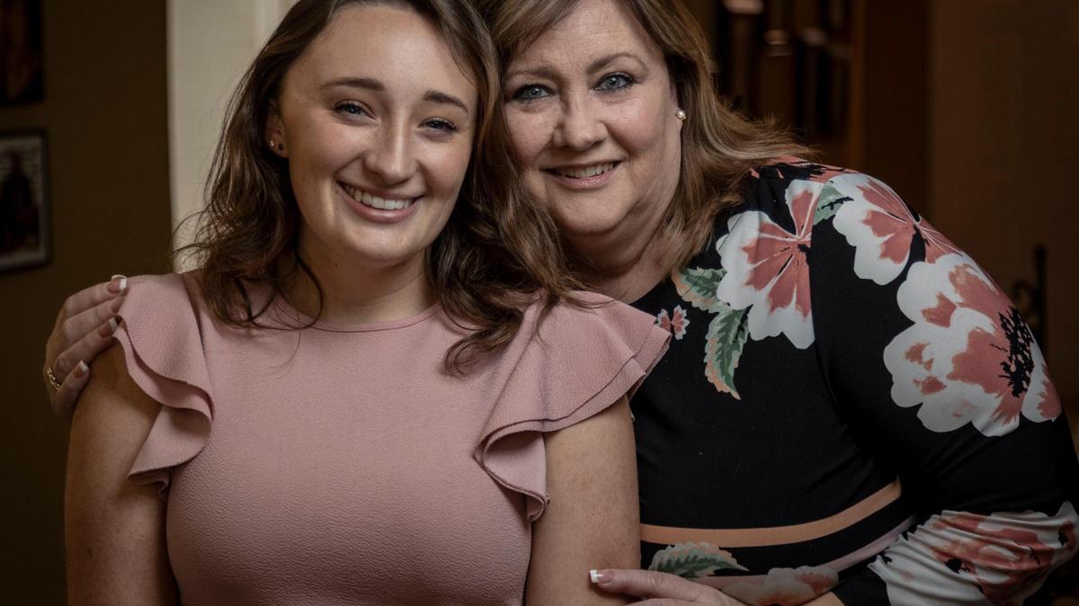 Sunrise, May 10, 2022 - Cheri Pribyl, right, and her daughter Rachel, 25. Cheri’s grandmother, mother and several aunts died of either colon cancer or breast cancer before they turned 65. Cheri had a genetic test done at Cleveland Clinic Florida and learned she has a genetic mutation known as Lynch syndrome, which increases the risk of colon, breast, uterine and stomach cancers. Her two daughters have the same genetic mutation.