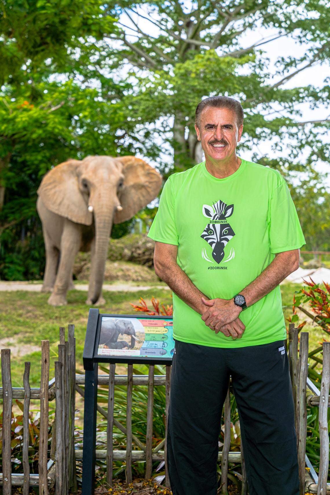 Zoo Miami’s Ron Magill is ready for the 2020 virtual version of ZooRun5k. Participants can register to join the fun wherever they are between Oct. 2 and Oct. 11.