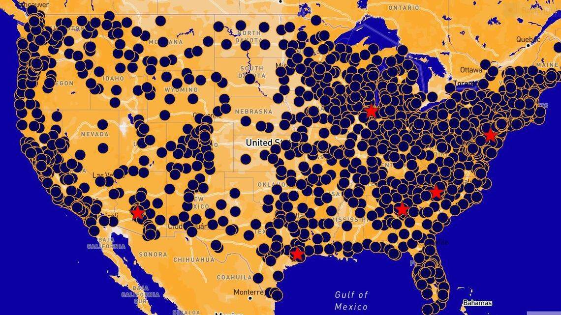 An Anti-Trump organization called No Kings released a map showing all of the locations of its planned protests against the administration’s policies planned for Saturday, June 14, 2025, nationwide.