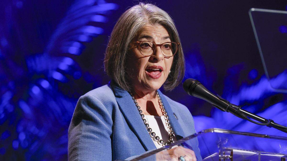 Miami-Dade Mayor Daniella Levine Cava delivers her 2026 State of the County Address at Florida Memorial University in Miami Gardens, Florida on Wednesday, January 28, 2026. 