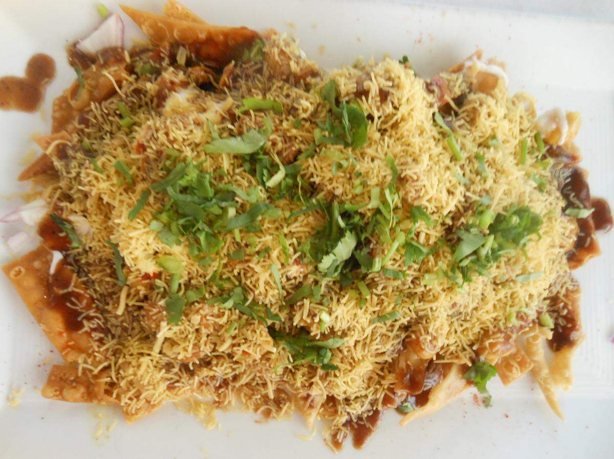 Papdi chat at Punjab Indian Café.