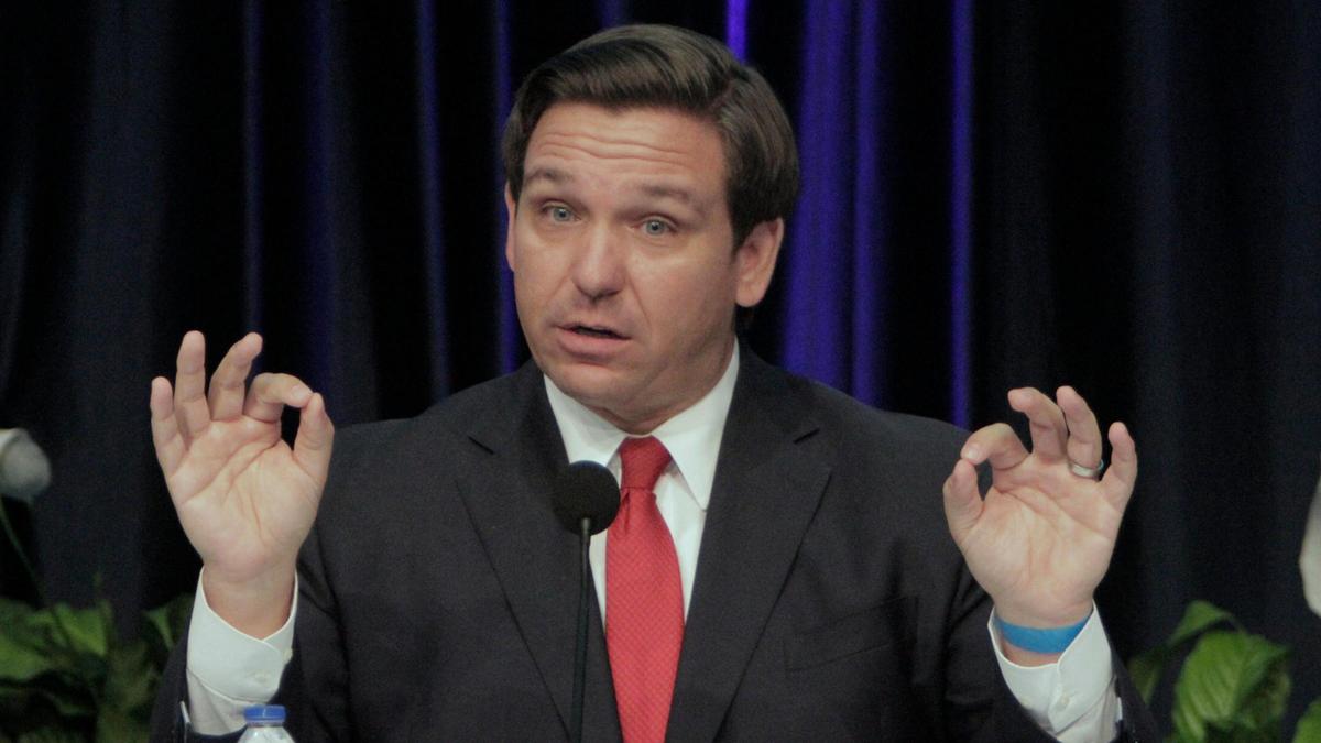 Gov. Ron DeSantis defended his decision to appeal a federal judge’s ruling over Florida’s felon voting law, saying that felons should be required to pay back all restitution to victims before voting, even if they can’t afford to do so.