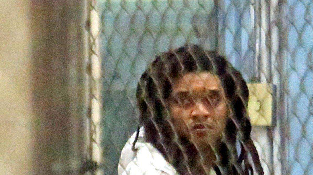 Corey Gordon, being brought into main jail in Broward County around 2 a.m. Wednesday morning, February 11, 2014.