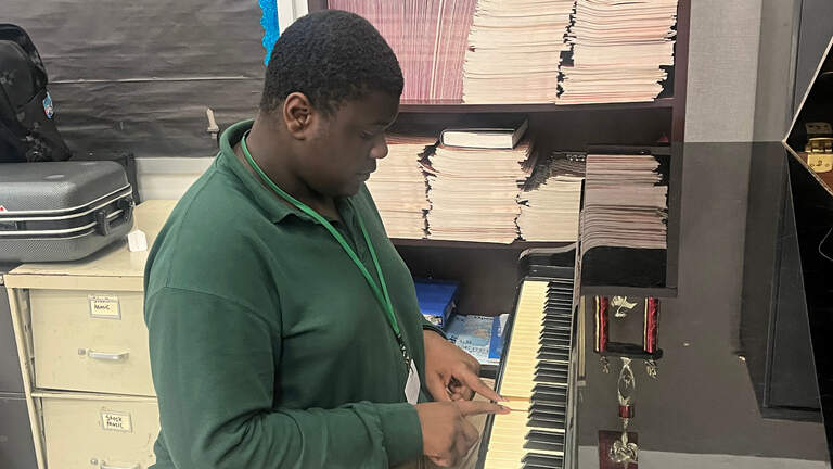 Amid trauma and triumph, a teen with autism finds peace in music and dreams of a keyboard