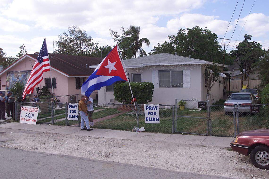 The Miami home of Elian Gonzalez. Elian is in the middle of an international custody dispute between his Miami family and his family in Cuba.