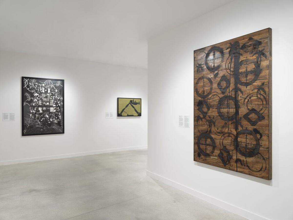 Several of the works in the show come from artists such as José Bedia, Felix González-Torres, and Ana Mendieta, who were born in Cuba and later immigrated.