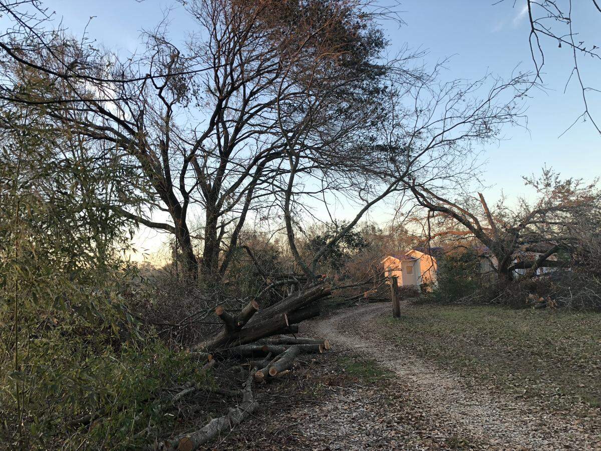 Soon after Hurricane Michael, Kelley Scott’s property, one of a handful of residences on a rural road in Colquitt, Georgia, was relatively clear of debris compared to neighbors whose properties were still littered with the mess left by the storm.