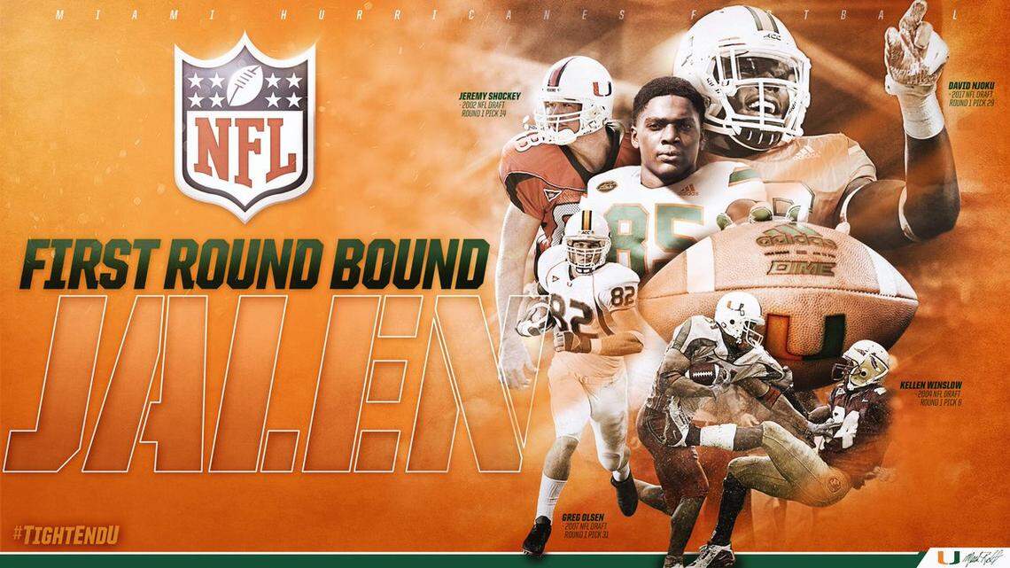 Jalen Wydermyer shared an edit sent to him by Miami, emphasizing the Hurricanes’ history of success at the tight end position.