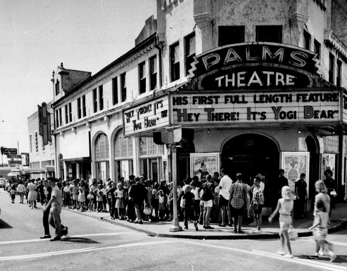 Palms Theater in 1964 in Homestead.