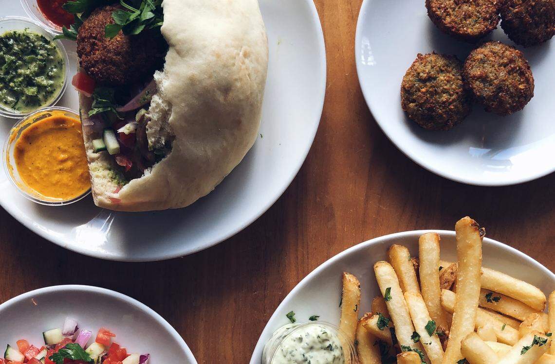 Falafel street food pop up at Zak the Baker