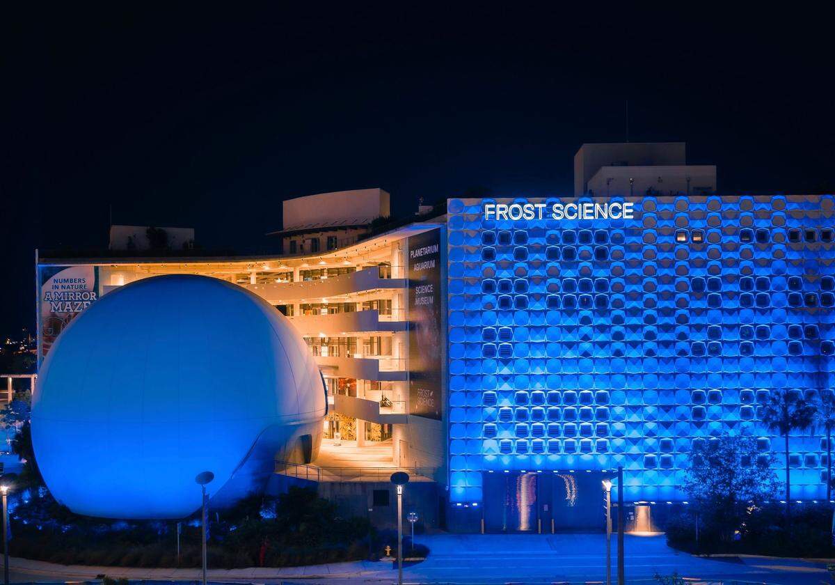 Phillip and Patricia Frost Museum of Science, home of the Frost Planetarium.