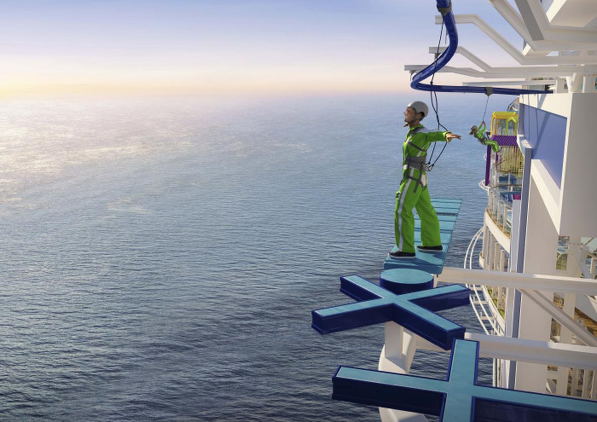 Icon of the Seas will have a sky walk and ropes course called Crown’s Edge.