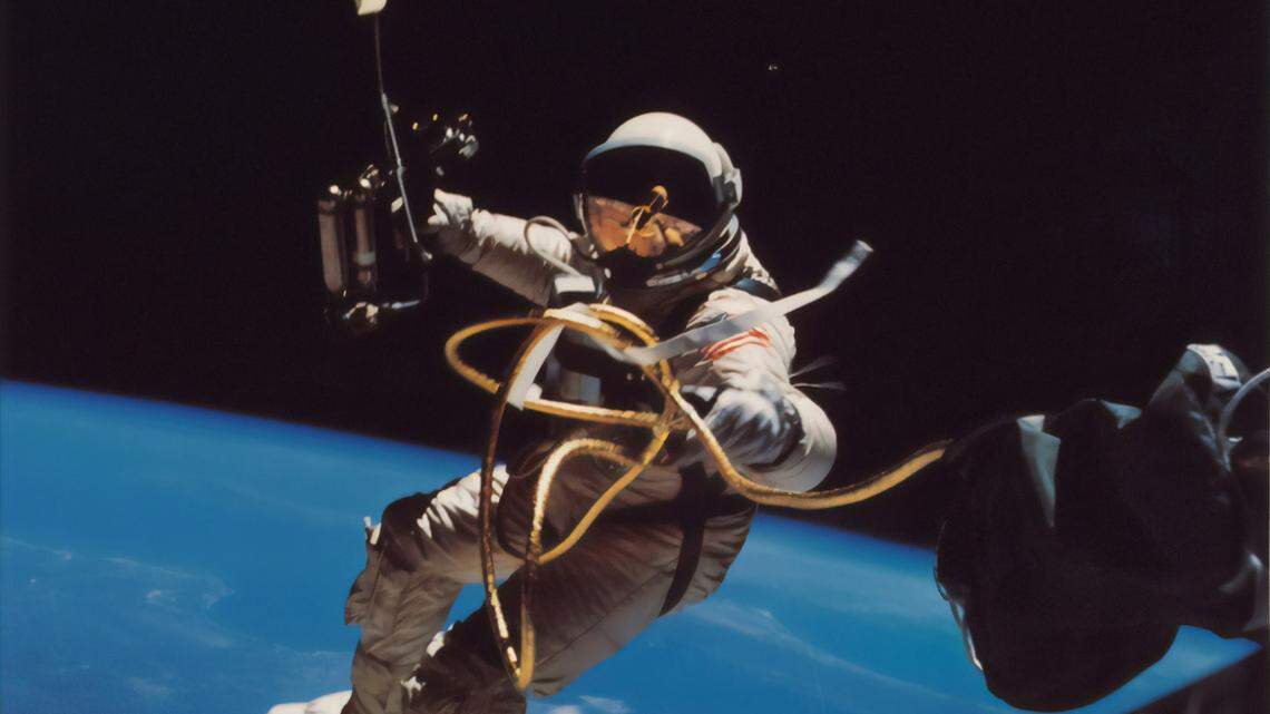 A scammer claimed to be a “Russian astronaut” on the International Space Station to convince a Japanese woman to send him money, police say.