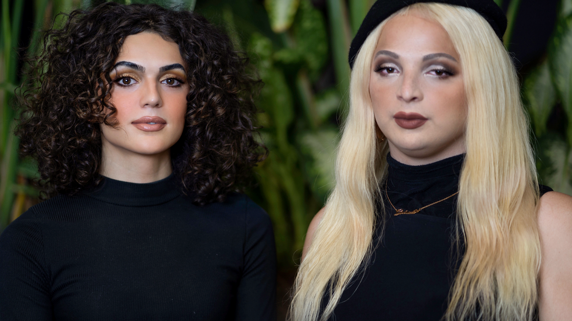 Jae Bucci (left) and Gabriela Amaya Cruz. Both women allege they were mistreated for being transgender at Turner Guilford Knight Correctional Center.