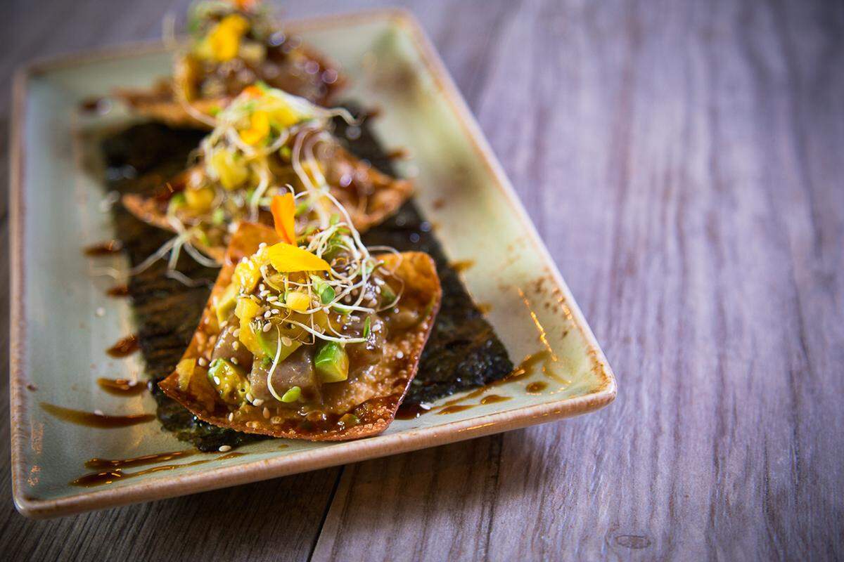 The menu at Sins Gastropub is built on inspiration from dishes around the world.