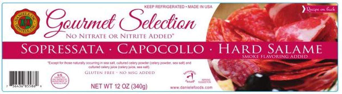Gourmet Selection Sopressata, Capocollo, Hard Salame