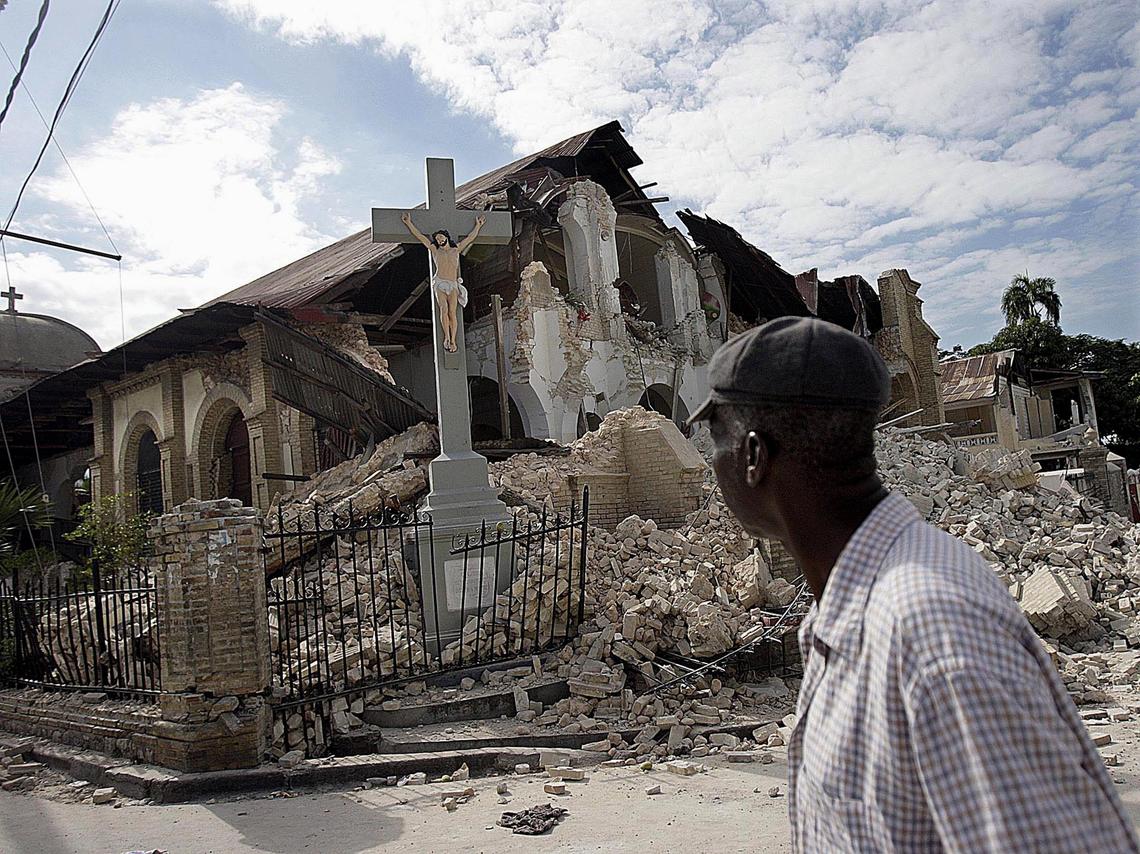 The Church of Sacré-Coeur in Port-au-Prince’s Turgeau neighborhood collapsed during Haiti’s 2010 earthquake.