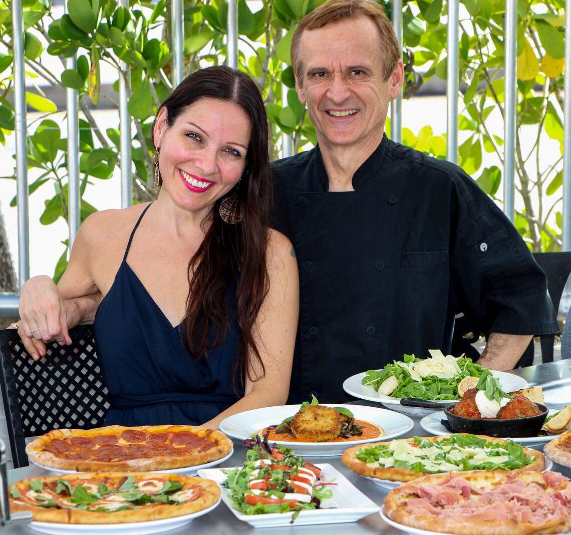 Anita and Klime Kovaceski, owners of Crust in Miami.