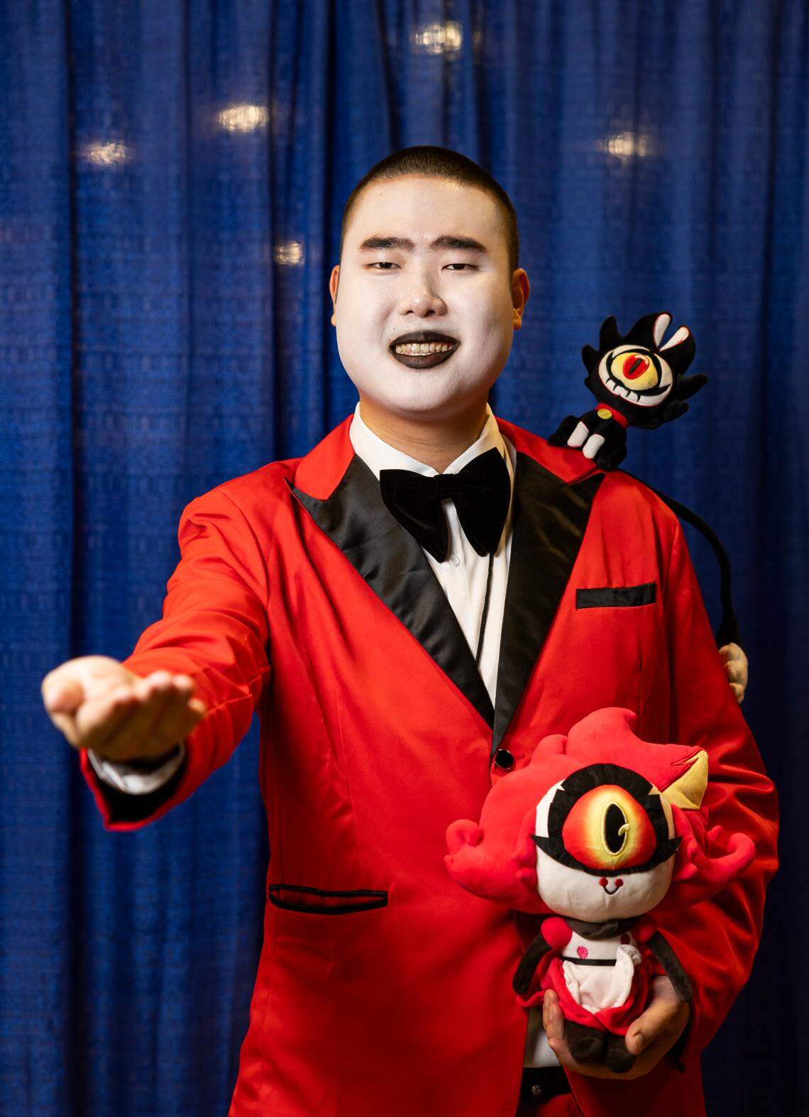 John Yuen cosplays as Charlie Morningstar from 'Hazbin Hotel.'