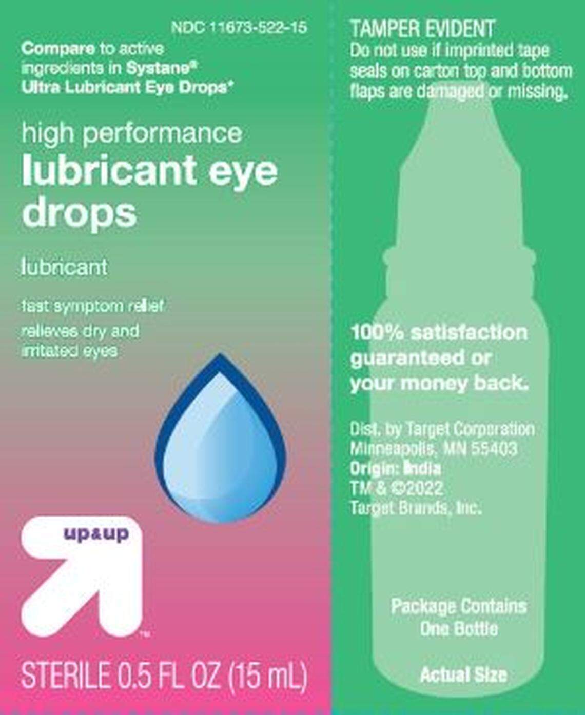 Target Up & Up High Performance Lubricant Eye Drops