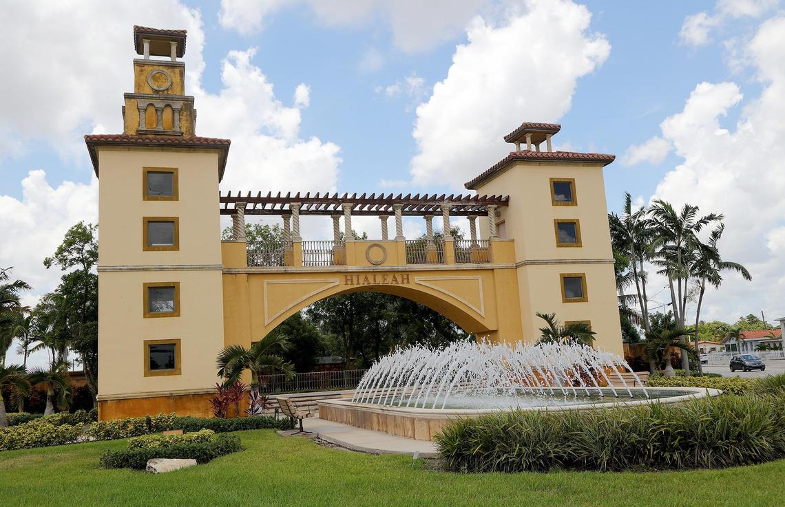 The entrance to Hialeah, on Okeechobee Road.