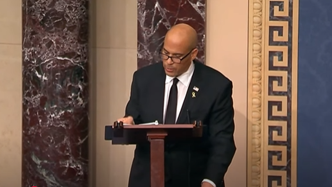 Sen. Cory Booker (D-NJ) spoke for 25 hours and 5 minutes on the Senate floor from March 31 to April 1.