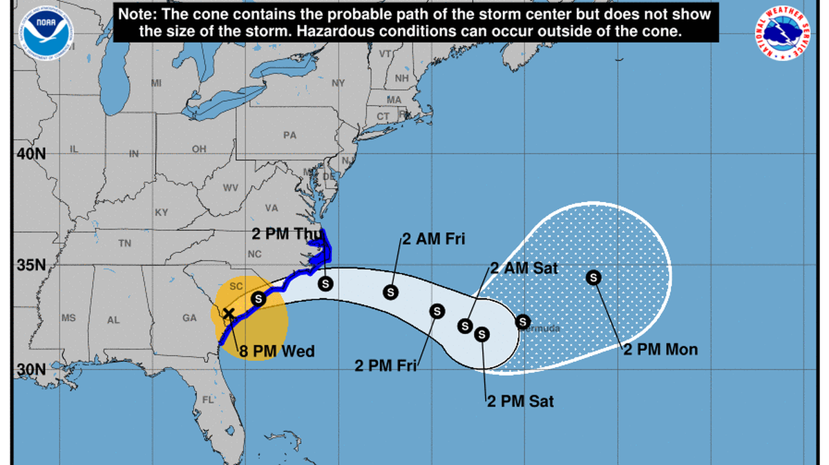 Tropical Storm Idalia is moving along South Carolina’s coast.