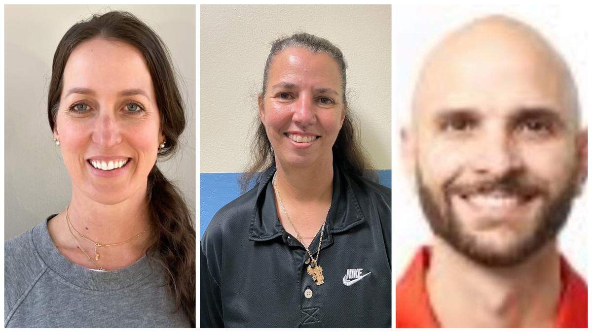 Westminster Christian’s Julie Doan-Kurenuma (from left), Mater Academy’s Elsa Lopez and Doral Academy’s Julio Arnaiz are the Miami Herald’s 2021 Girls Volleyball Coaches of the Year for Miami-Dade County.