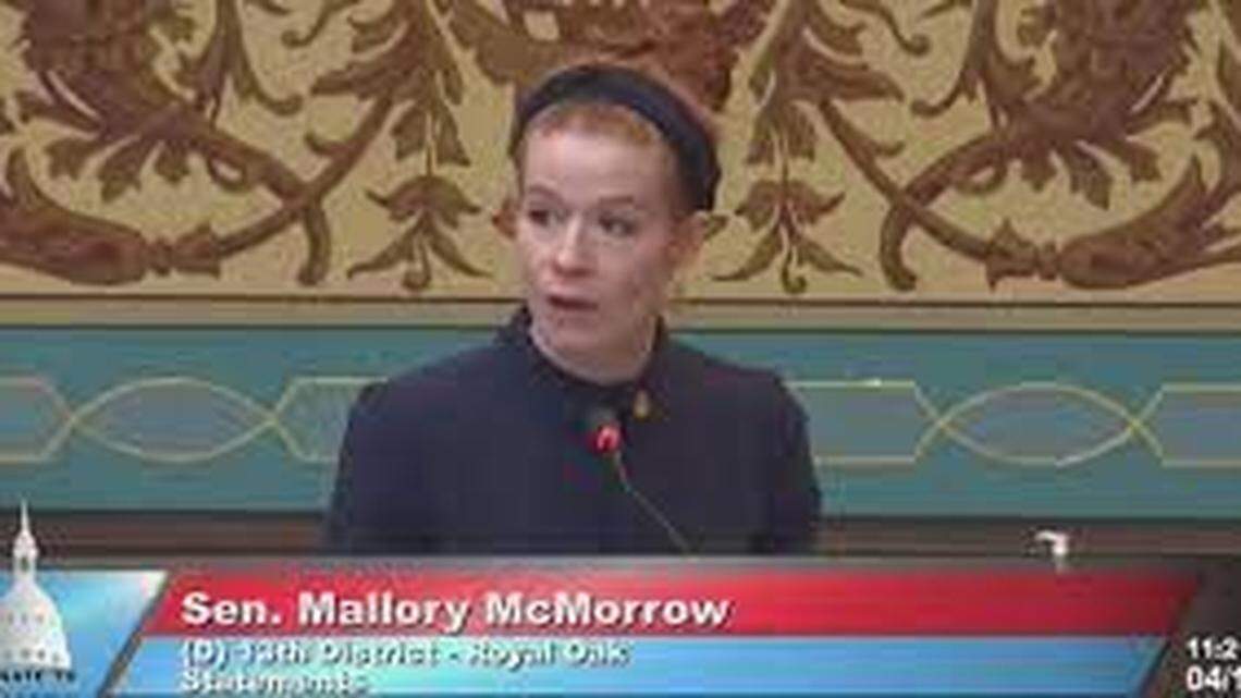 Democratic state Sen. Mallory McMorrow, of Michigan, eloquently defended her liberal values in the face of a Republican’s lie about her.