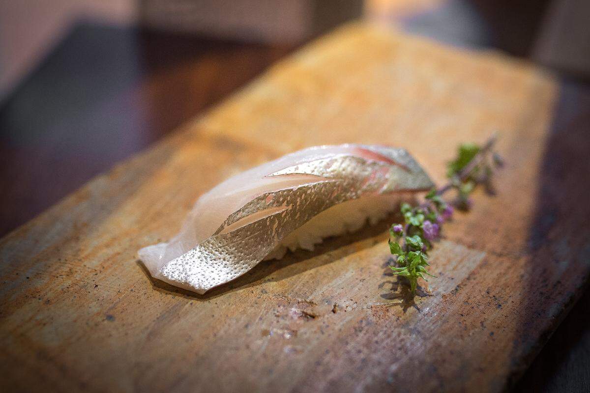 The omakase meal includes soup, sashimi, nigiri and more at the Kosaka residency at The Surf Club.