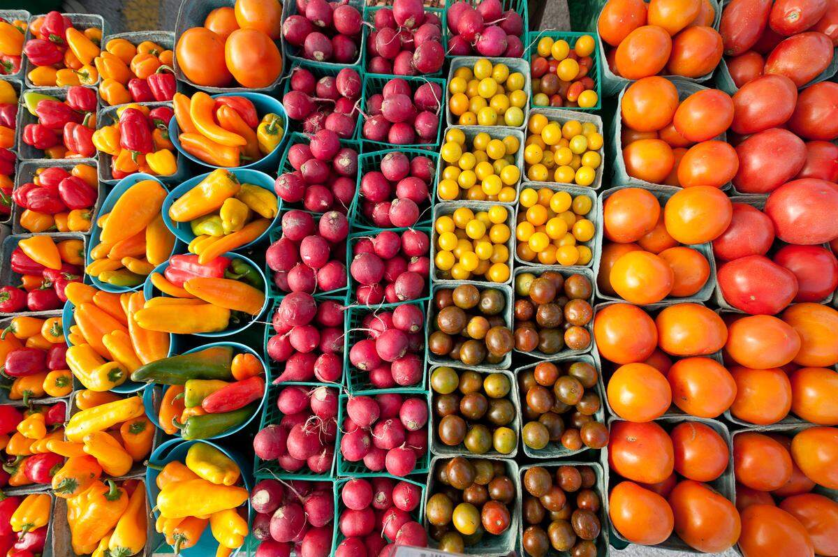 Some of the produce at the Coral Gables Farmers Market.