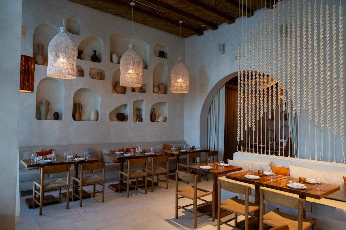 The private members’ dining room at Yaya restaurant.