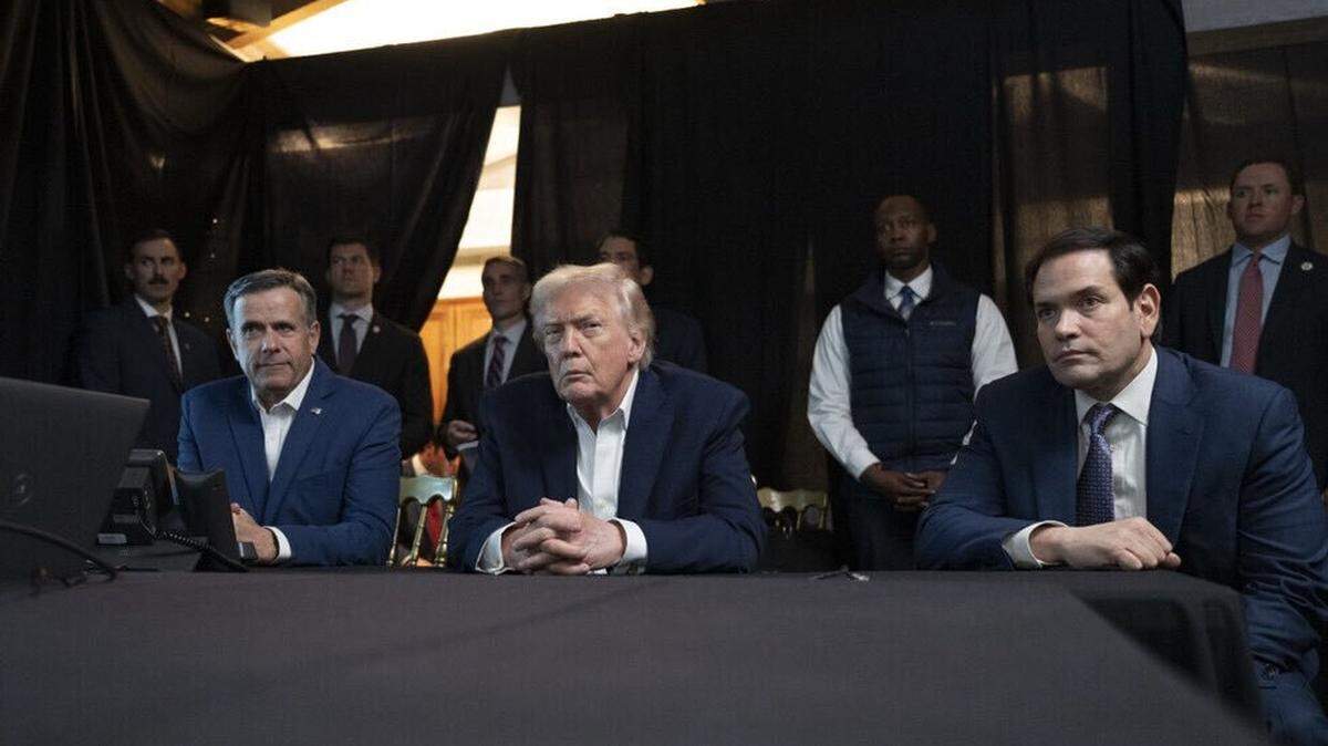 President Donald Trump watched Venezuelan President Nicolas Maduro's capture from Washington on  Jan. 3, 2026, with Director of the Central Intelligence Agency John Ratcliffe, left, and Secretary of State Marco Rubio, right.