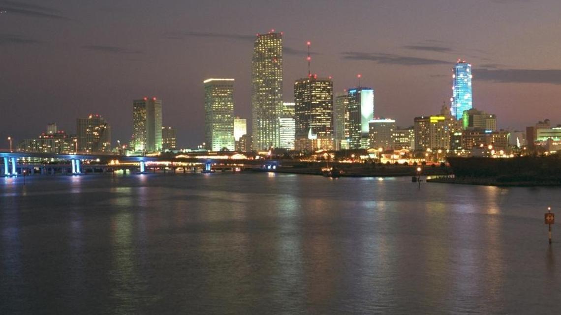 The skyline of Miami is shown on Dec. 6, 1996.