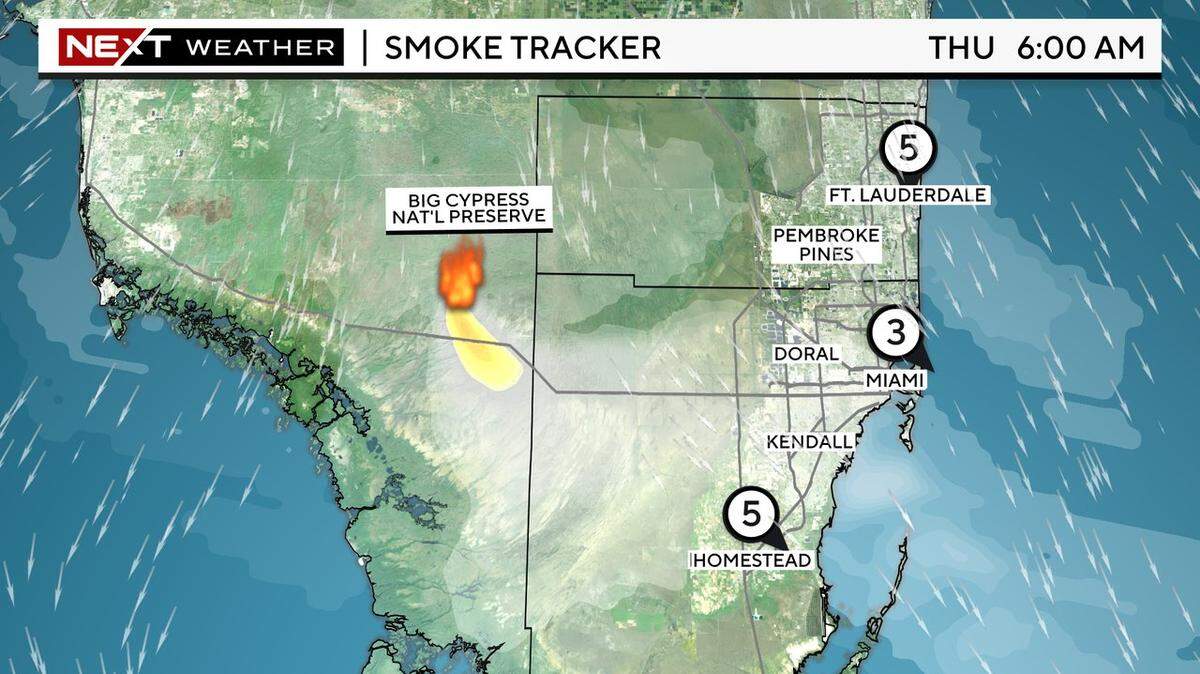 CBS News Miami meteorologist Lissette Gonzalez explains why South Florida woke to the smell of smoke Thursday, May 4, 2023, during her morning broadcast. There’s a wildfire in Big Cypress National Preserve.