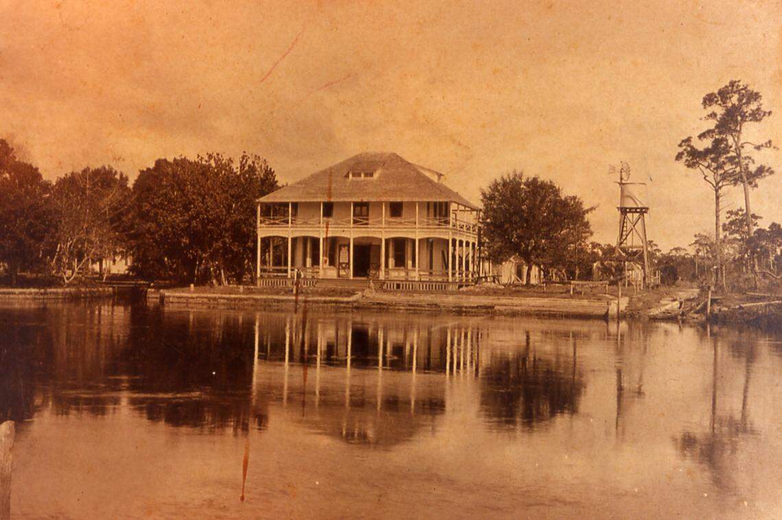 A photo of the Stranahan House in 1915. Entrepreneur Frank Stranahan built the house in 1901 on the New River as a trading post and community gathering space. He and his wife Ivy later lived in the home. The Stranahans are considered to be the founding family of Fort Lauderdale.