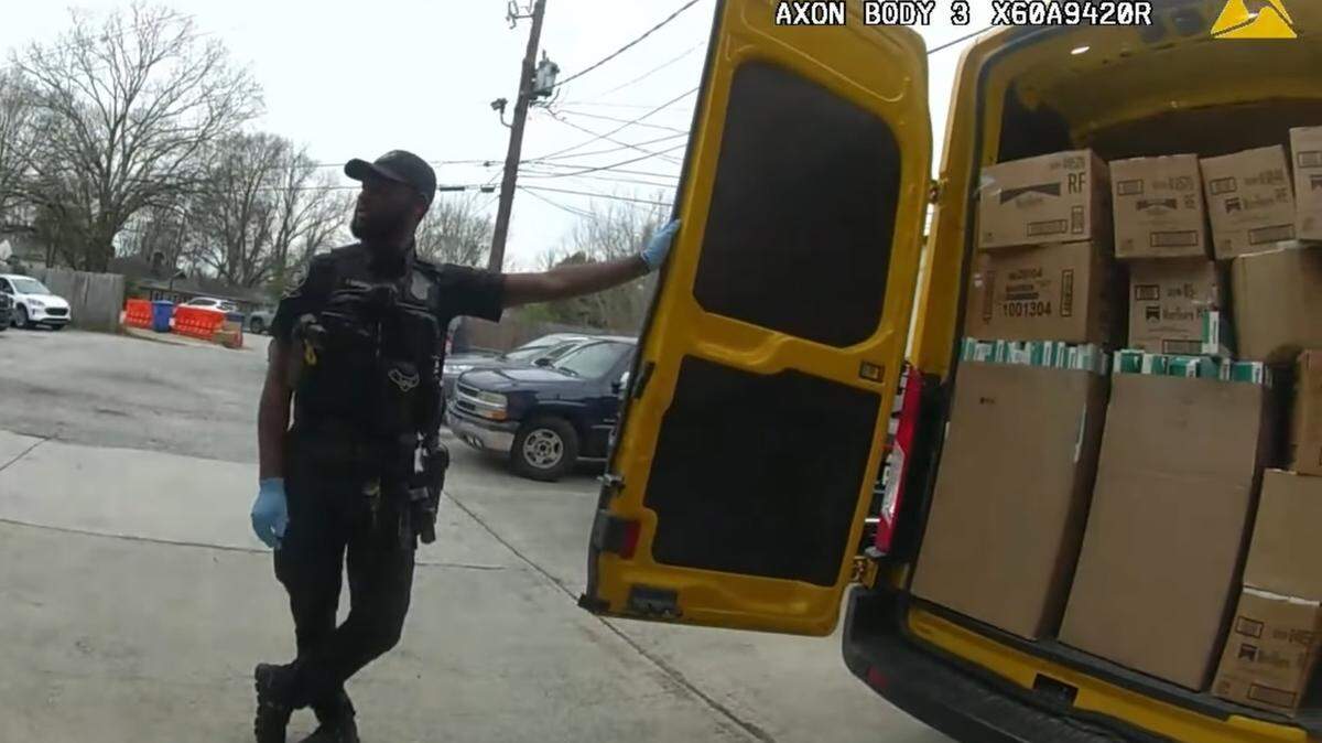 A burglary report led officers to a rental truck — and over 2,220 cartons of cigarettes, according to the Atlanta Police Department.