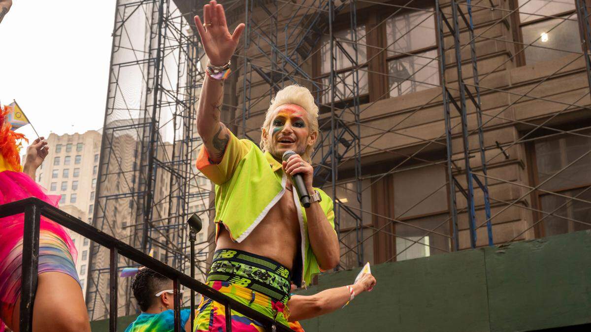 NEW YORK, NEW YORK - JUNE 30: Frankie Grande participates in the annual New York City Pride Parade on June 30, 2024 in New York City. (Photo by Ron Adar / SOPA Images/Sipa USA)