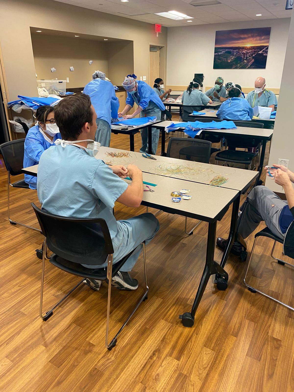 One University of Florida anesthesiologist, Bruce Spiess, came up with the idea to use a medical fabric that is usually thrown in the trash and turn it into a filter for homemade masks. Many in the Gainesville community have since volunteered.
