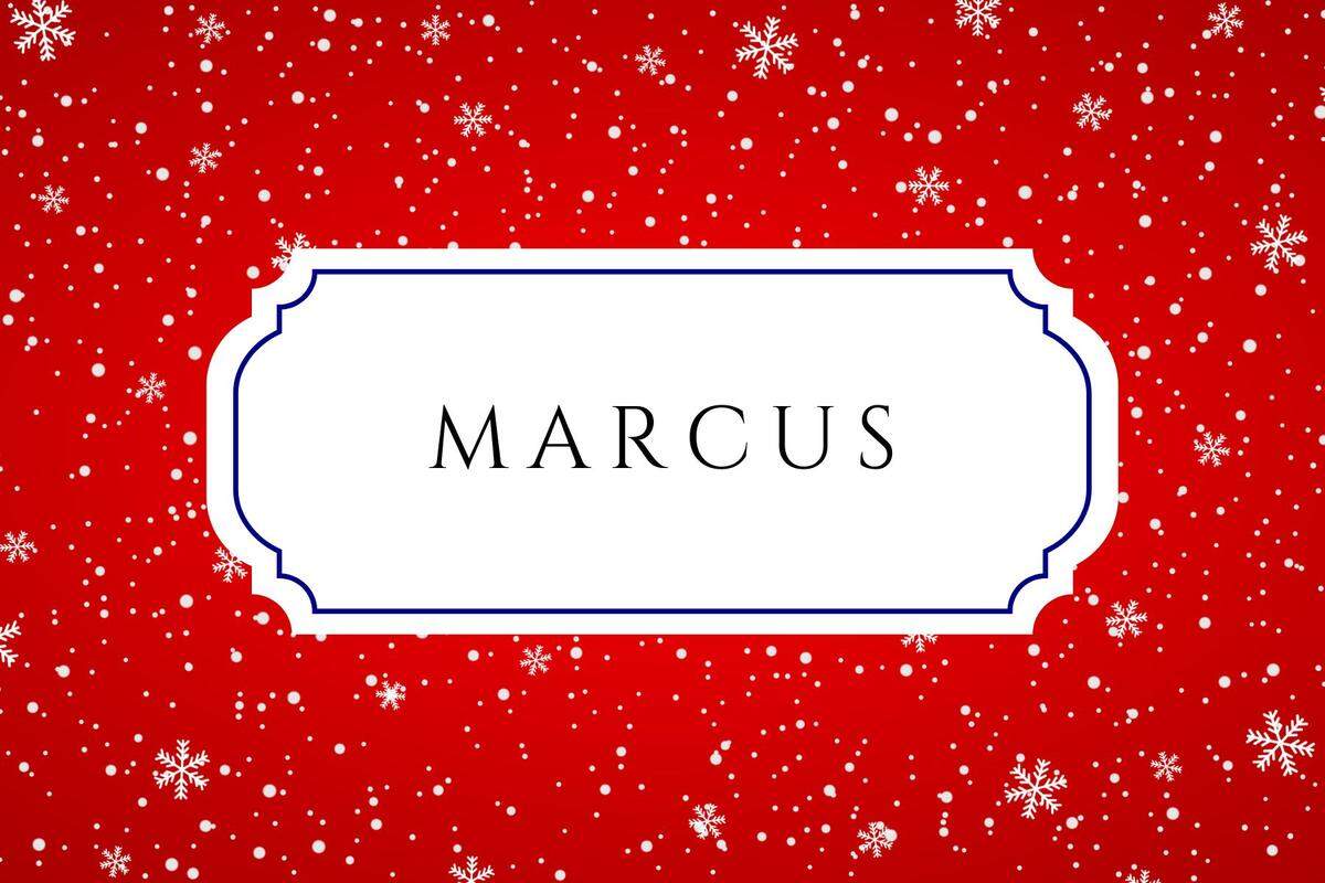 christmas baby names marcus
