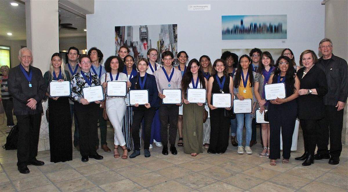 The Coconut Grove Arts and Historical Association recently awarded $1,000 scholarships to 20 local students from Miami-Dade public schools. The students’ artwork will be on display all month at the Gallery at CGAF, 3390 Mary St., Ste. 128, Coconut Grove.
