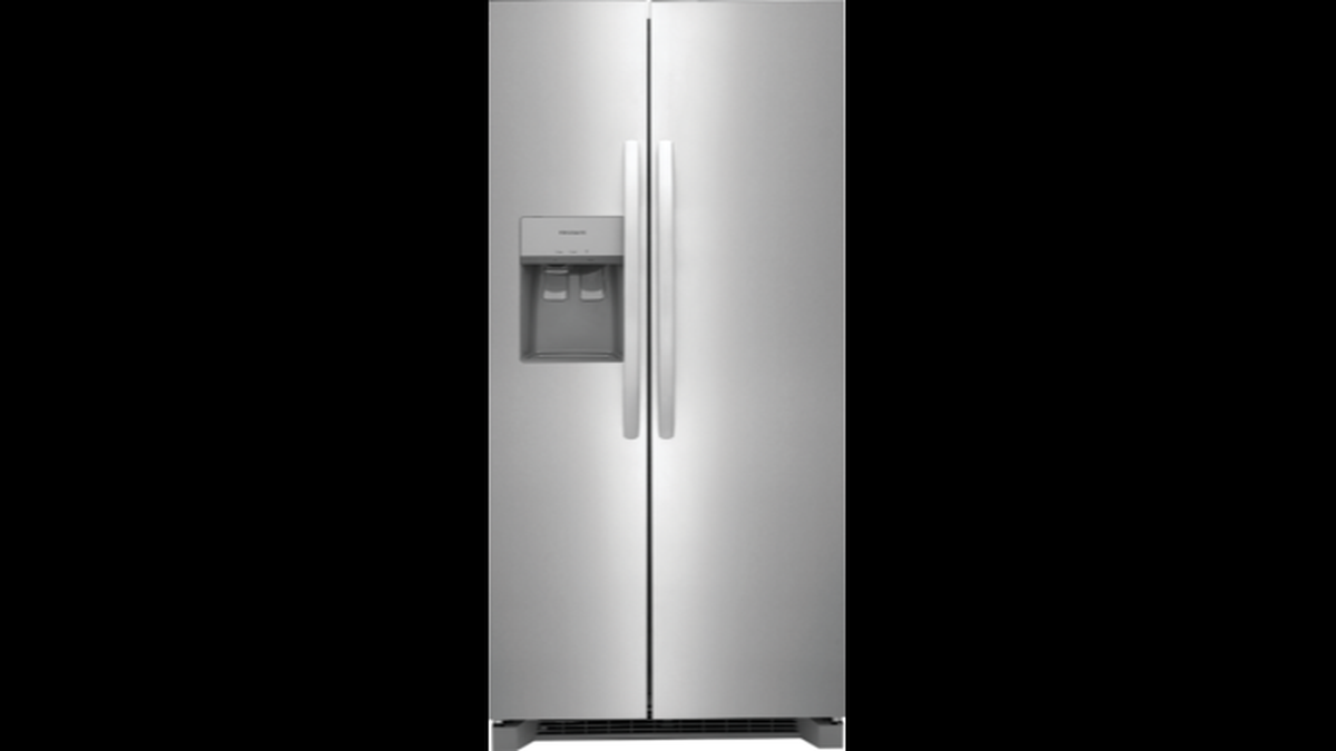Frigidaire side-by-side refrigerator with in-door dispenser