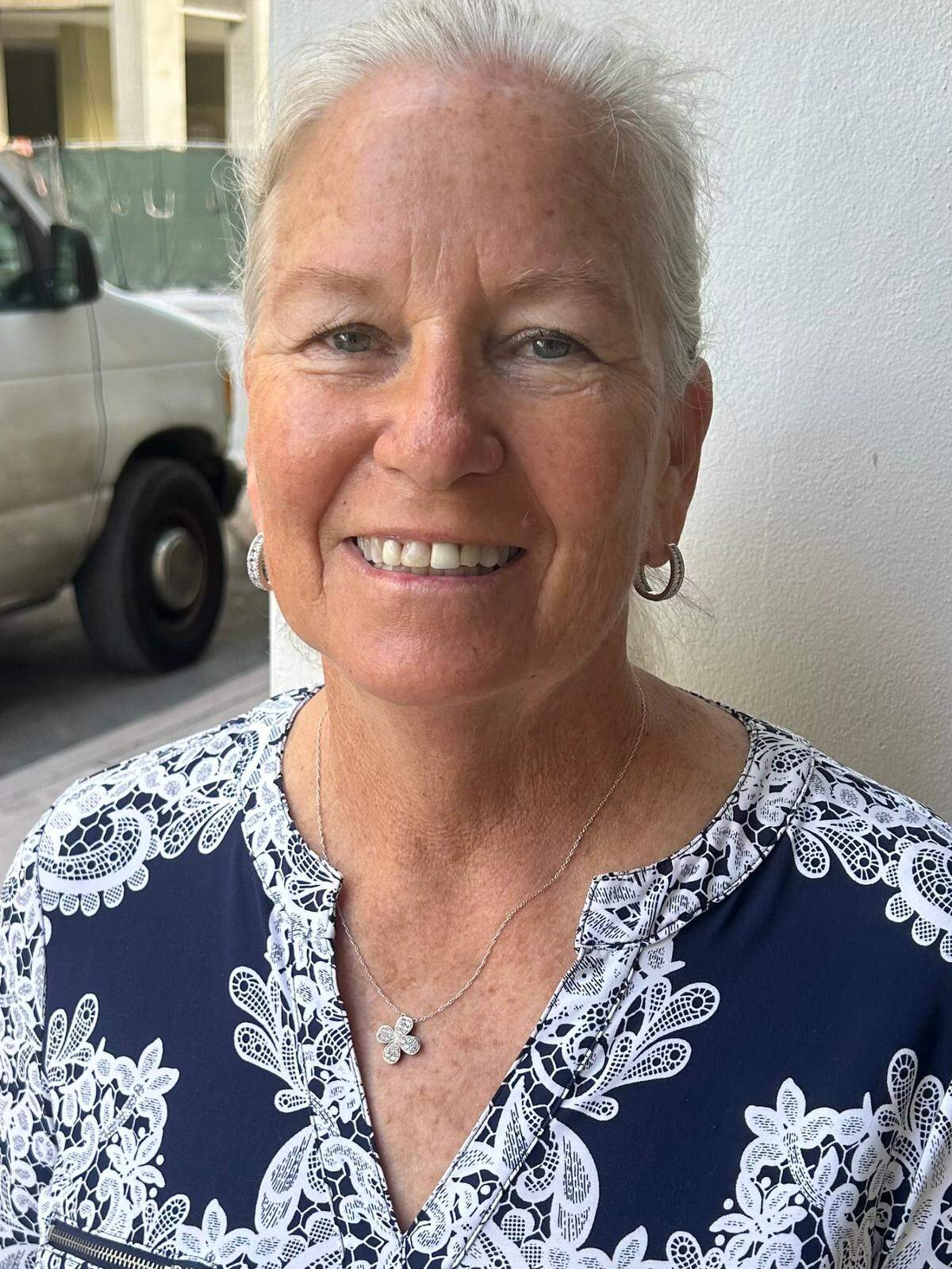 Gulliver girls’ water polo coach Carroll Vaughan