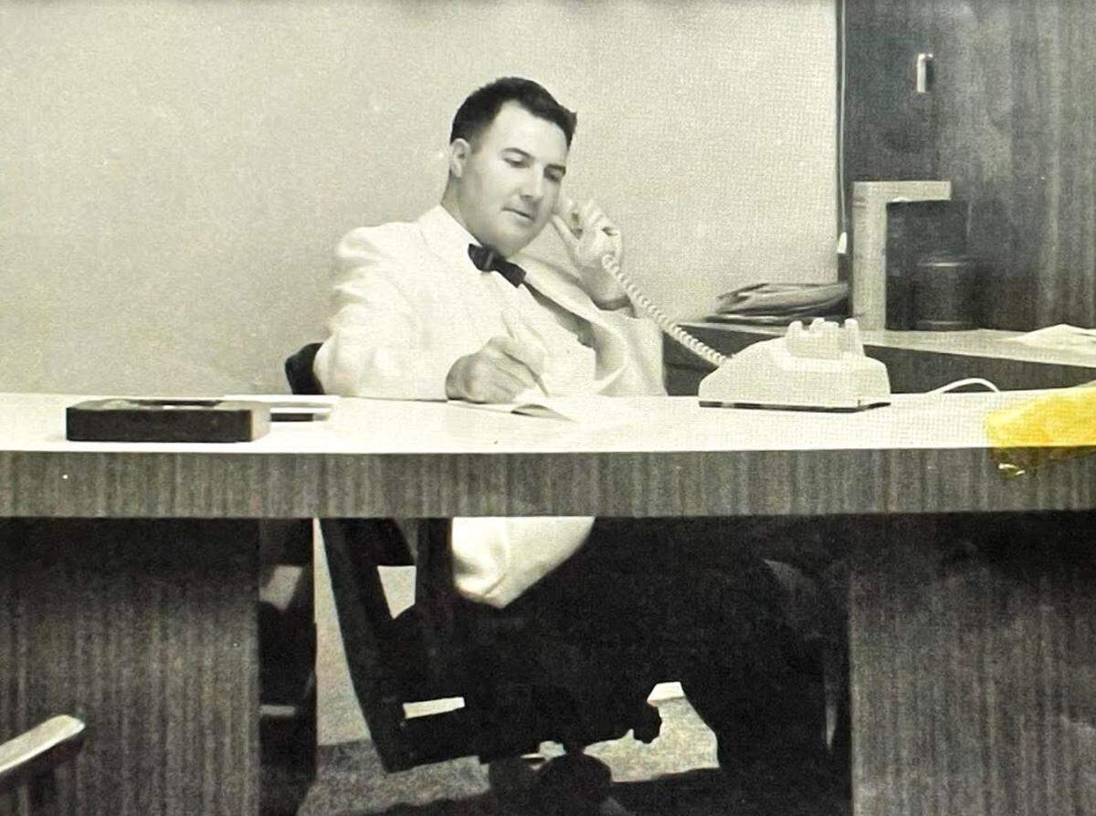 Dr. James Farrell in his Hialeah office, across from Hialeah Hospital, in the 1960s. His son Patrick Farrell said that for years, he would run into people in Miami and when they heard his name, they’d say, “Oh, your dad was my doctor.” Farrell did the physicals for employees of the city of Hialeah police and fire departments.