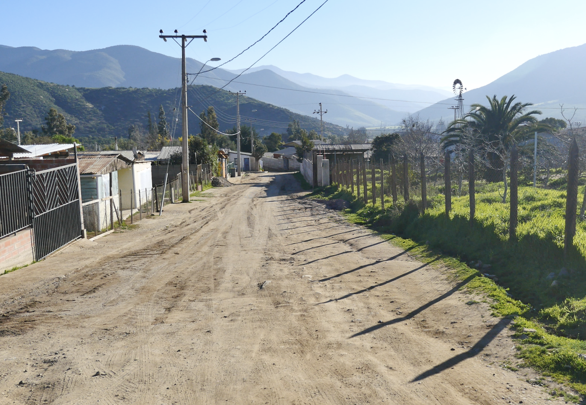The village of Caimanes, Chile