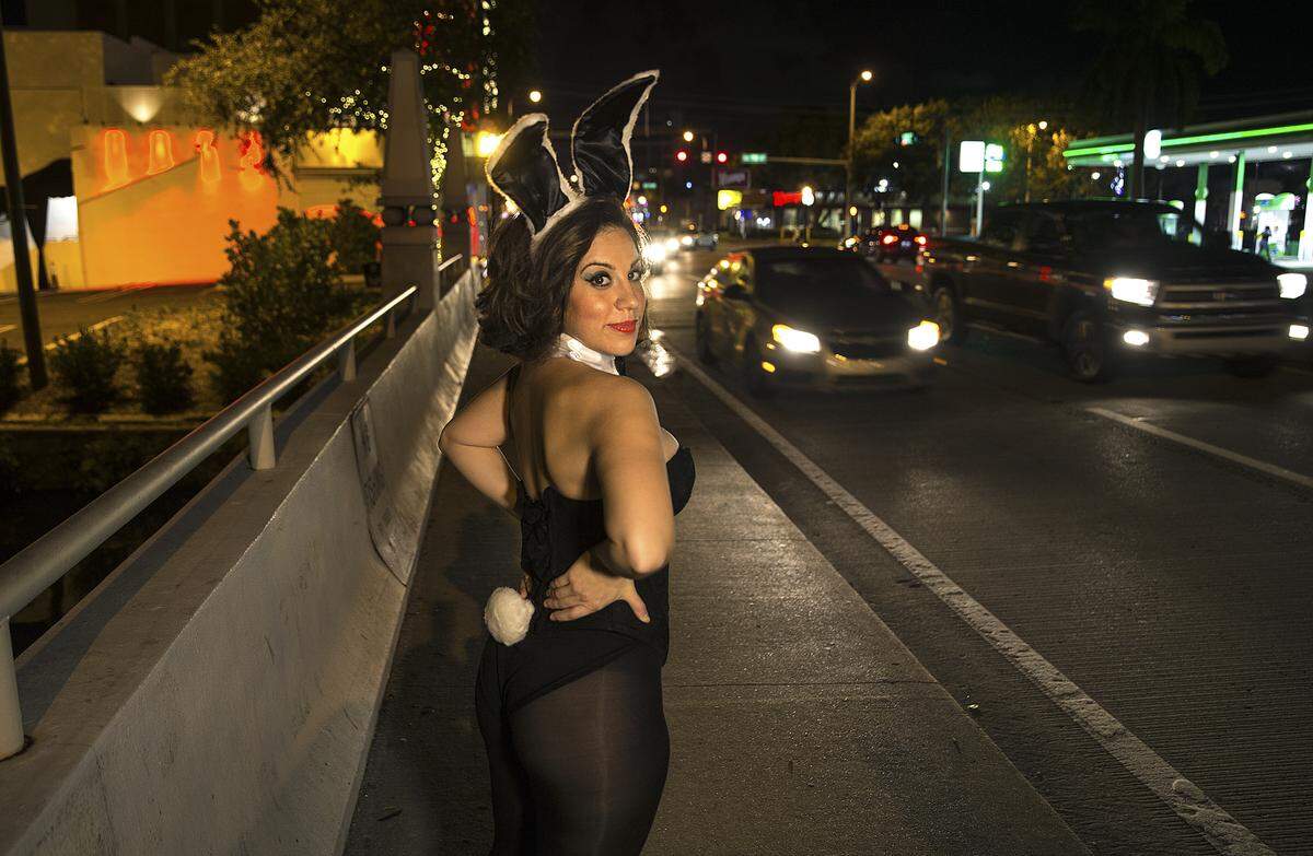 Actress Sandi Stock, is part of the new Miami Motel Stories serie coming to Gold Dust Motel at MiMO District in Miami. Photo by Pedro Portal