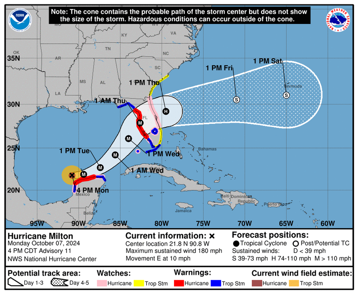 Category 5 Hurricane Milton continued to strengthen in the balmy waters of the Gulf of Mexico.